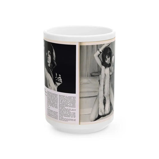 Julie Ege #178 (Vintage Female Icon) White Coffee Mug 15oz - Go Mug Yourself