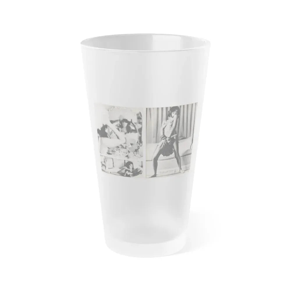 Julie Ege #179 (Vintage Female Icon) Frosted Pint Glass 16oz 16oz Frosted - Go Mug Yourself