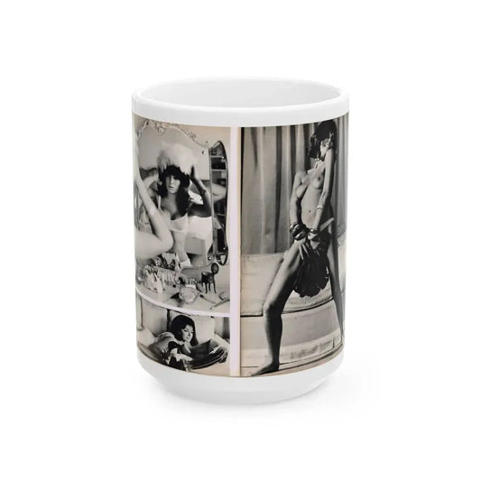 Julie Ege #179 (Vintage Female Icon) White Coffee Mug 15oz - Go Mug Yourself