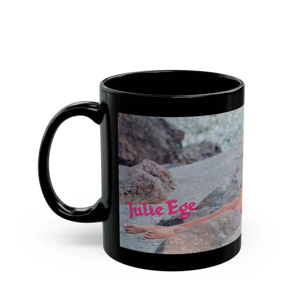 Julie Ege #181 (Vintage Female Icon) Black Coffee Mug - Go Mug Yourself
