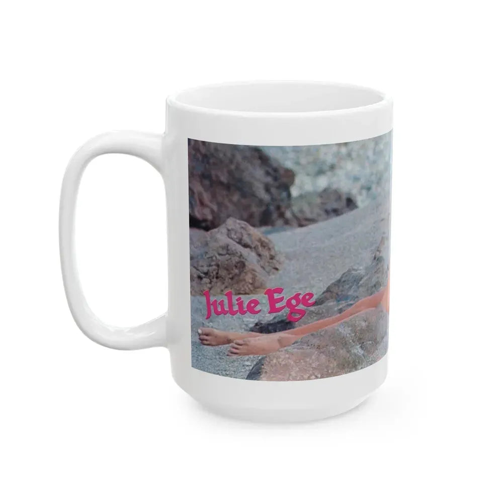 Julie Ege #181 (Vintage Female Icon) White Coffee Mug - Go Mug Yourself