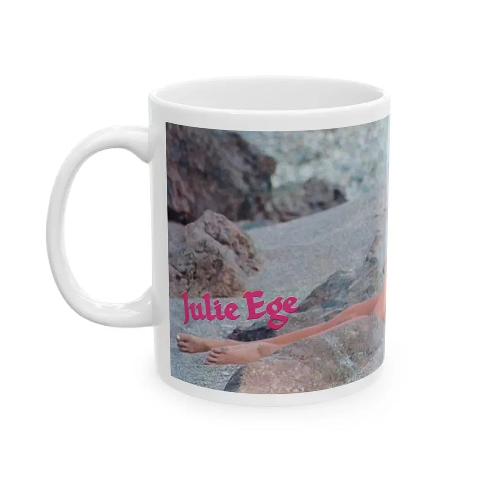 Julie Ege #181 (Vintage Female Icon) White Coffee Mug - Go Mug Yourself