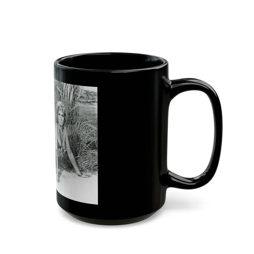 Julie Ege #184 (Vintage Female Icon) Black Coffee Mug - Go Mug Yourself