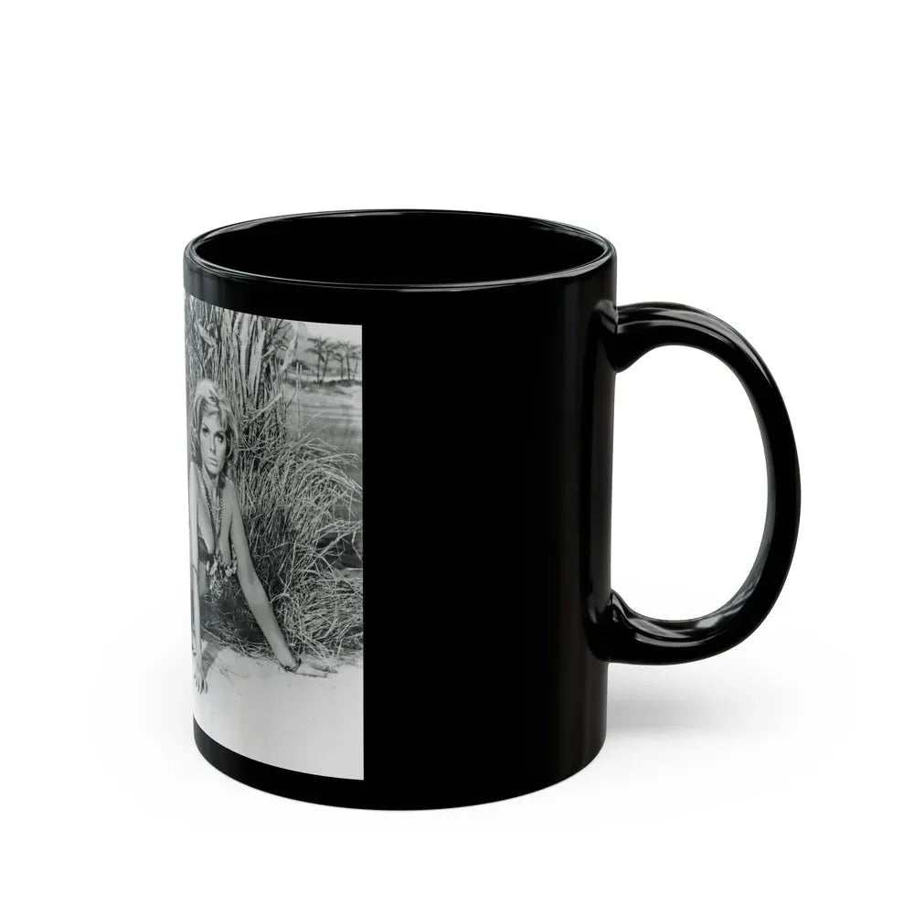Julie Ege #184 (Vintage Female Icon) Black Coffee Mug - Go Mug Yourself