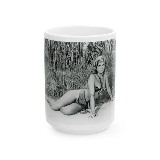 Julie Ege #184 (Vintage Female Icon) White Coffee Mug 15oz - Go Mug Yourself