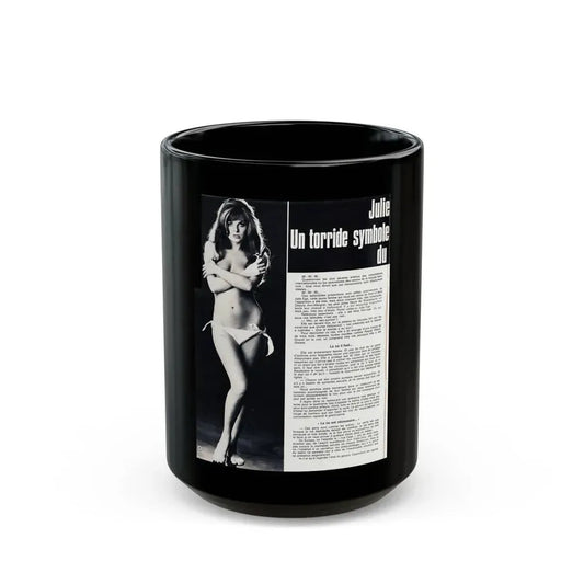 Julie Ege #186 (Vintage Female Icon) Black Coffee Mug 15oz - Go Mug Yourself