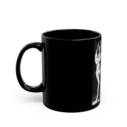 Julie Ege #186 (Vintage Female Icon) Black Coffee Mug - Go Mug Yourself