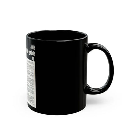 Julie Ege #186 (Vintage Female Icon) Black Coffee Mug - Go Mug Yourself