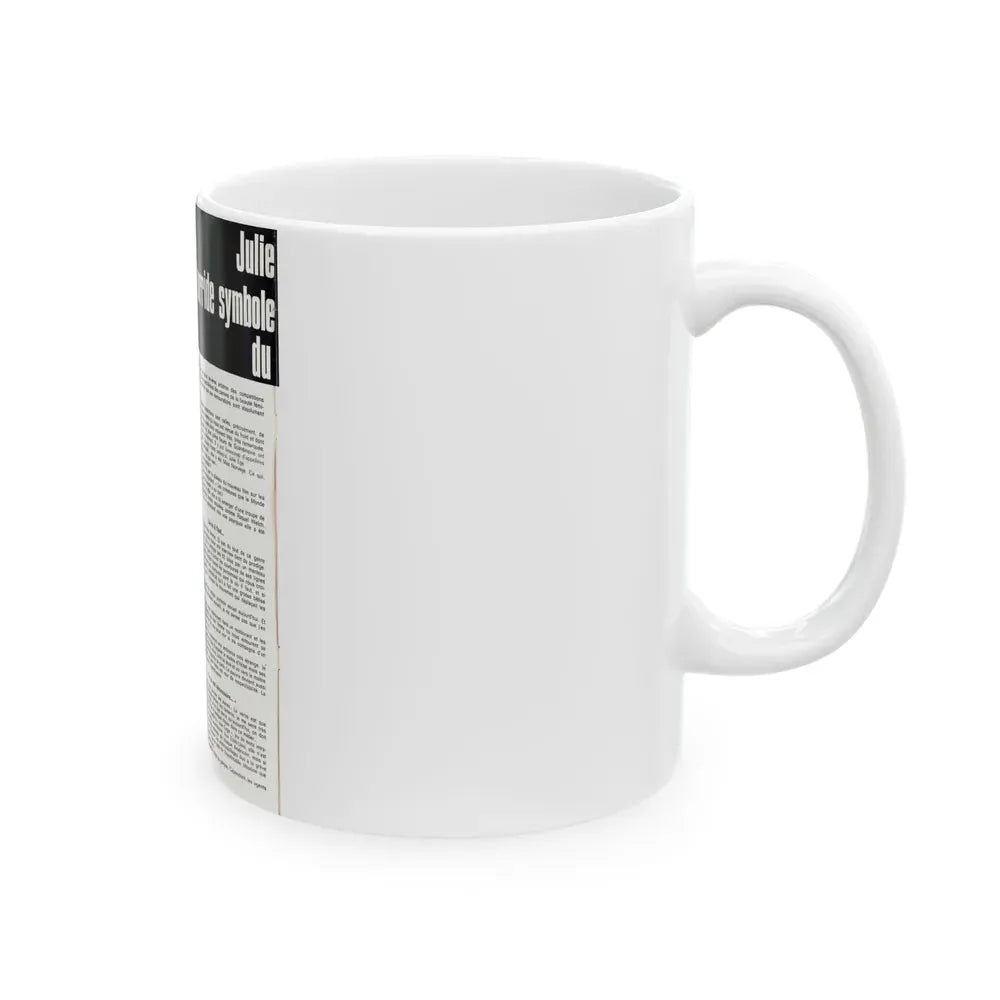 Julie Ege #186 (Vintage Female Icon) White Coffee Mug - Go Mug Yourself