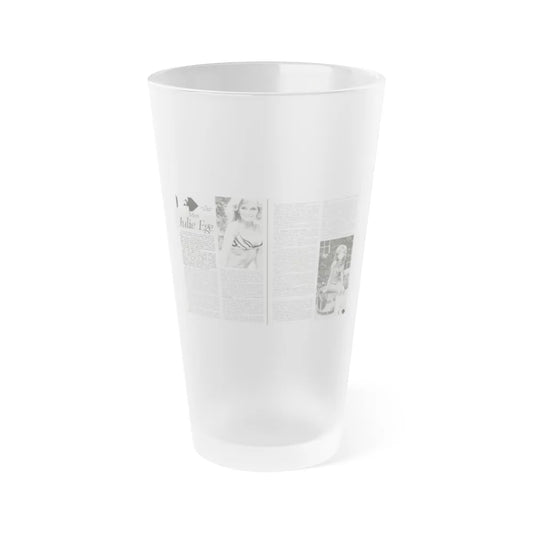 Julie Ege #187 (Vintage Female Icon) Frosted Pint Glass 16oz-16oz-Frosted-Go Mug Yourself