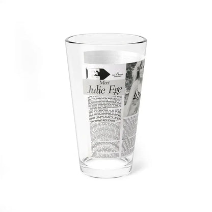 Julie Ege #187 (Vintage Female Icon) Pint Glass 16oz - Go Mug Yourself