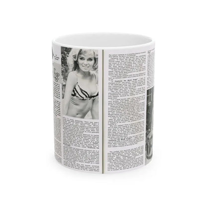 Julie Ege #187 (Vintage Female Icon) White Coffee Mug 11oz - Go Mug Yourself