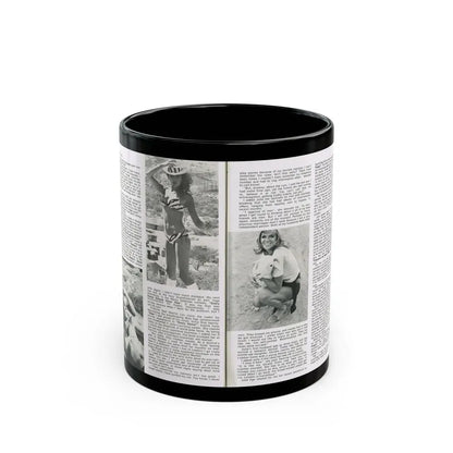Julie Ege #188 (Vintage Female Icon) Black Coffee Mug 11oz - Go Mug Yourself