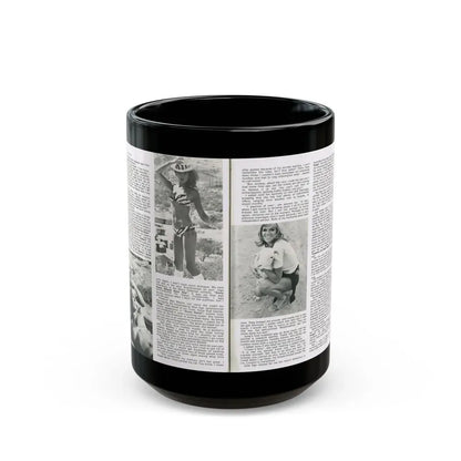 Julie Ege #188 (Vintage Female Icon) Black Coffee Mug 15oz - Go Mug Yourself