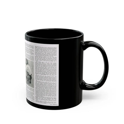 Julie Ege #188 (Vintage Female Icon) Black Coffee Mug - Go Mug Yourself