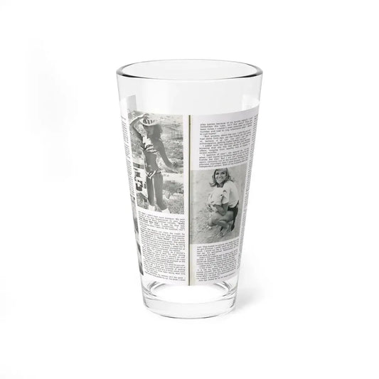 Julie Ege #188 (Vintage Female Icon) Pint Glass 16oz 16oz - Go Mug Yourself