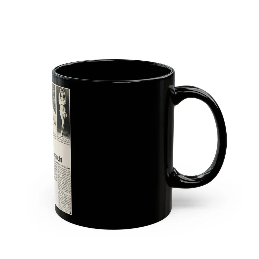 Julie Ege #189 (Vintage Female Icon) Black Coffee Mug - Go Mug Yourself