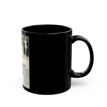 Julie Ege #189 (Vintage Female Icon) Black Coffee Mug - Go Mug Yourself