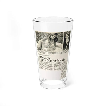 Julie Ege #189 (Vintage Female Icon) Pint Glass 16oz 16oz - Go Mug Yourself