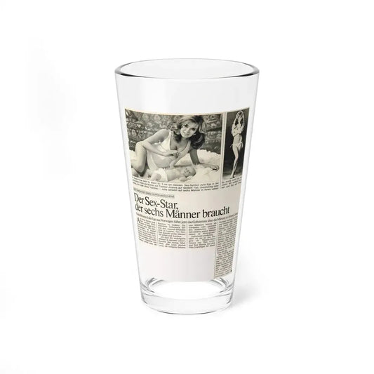 Julie Ege #189 (Vintage Female Icon) Pint Glass 16oz 16oz - Go Mug Yourself