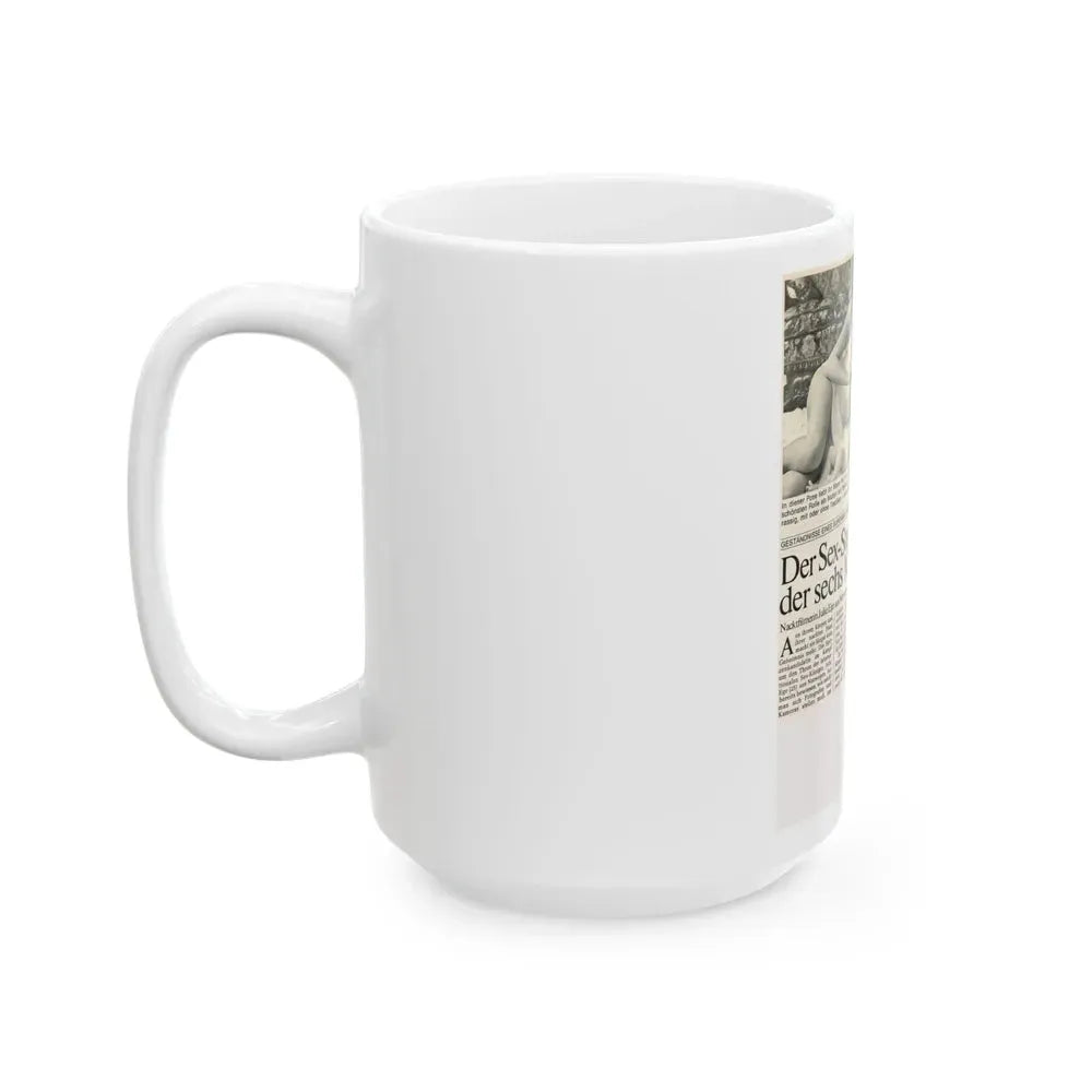 Julie Ege #189 (Vintage Female Icon) White Coffee Mug - Go Mug Yourself