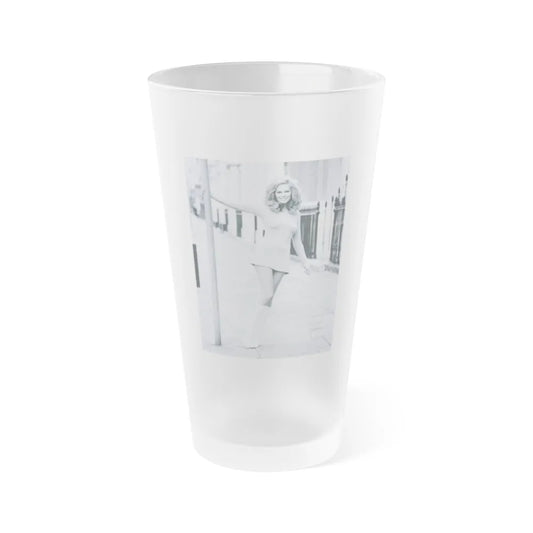 Julie Ege #193 (Vintage Female Icon) Frosted Pint Glass 16oz-16oz-Frosted-Go Mug Yourself