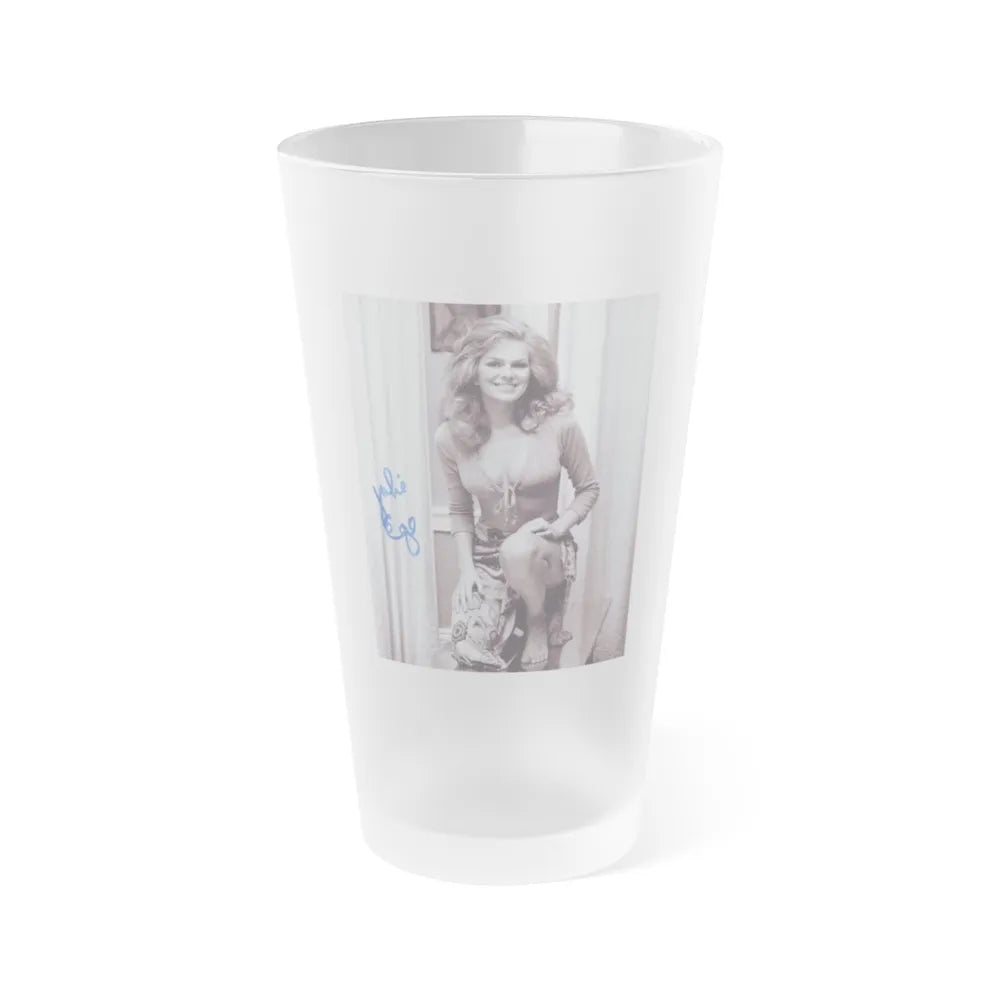 Julie Ege #194 (Vintage Female Icon) Frosted Pint Glass 16oz-16oz-Frosted-Go Mug Yourself