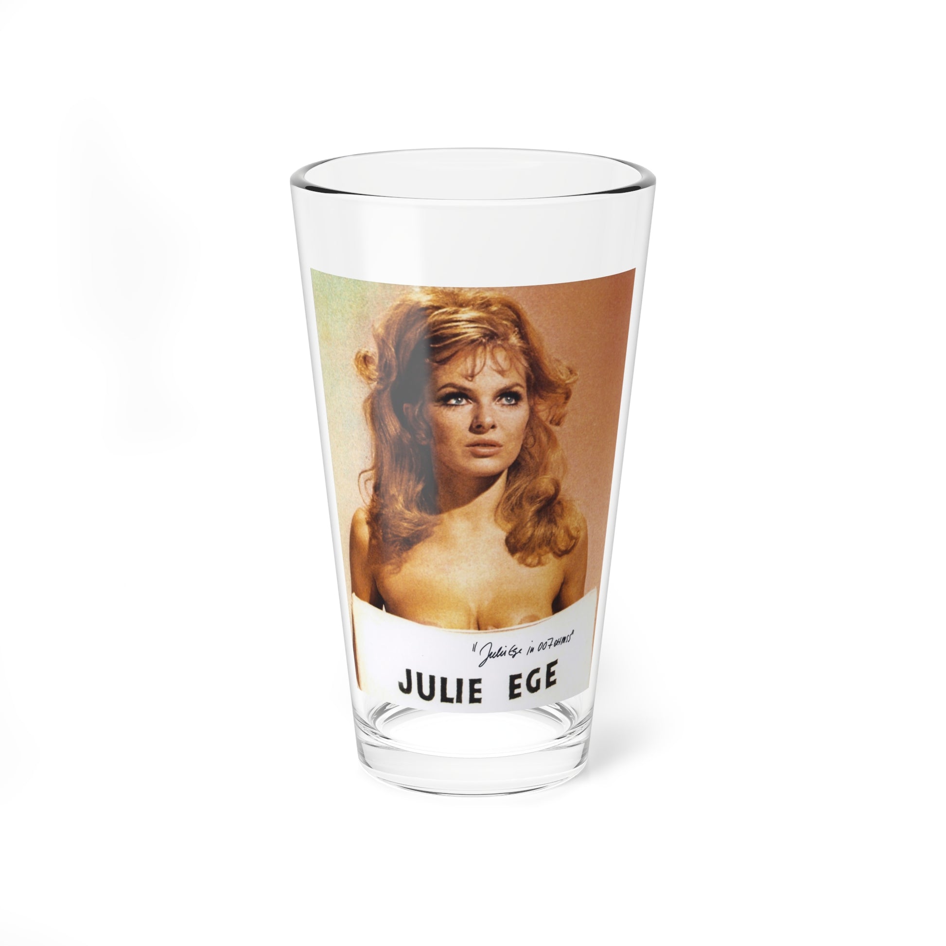 Julie Ege #195 (Vintage Female Icon) Pint Glass 16oz-16oz-Go Mug Yourself