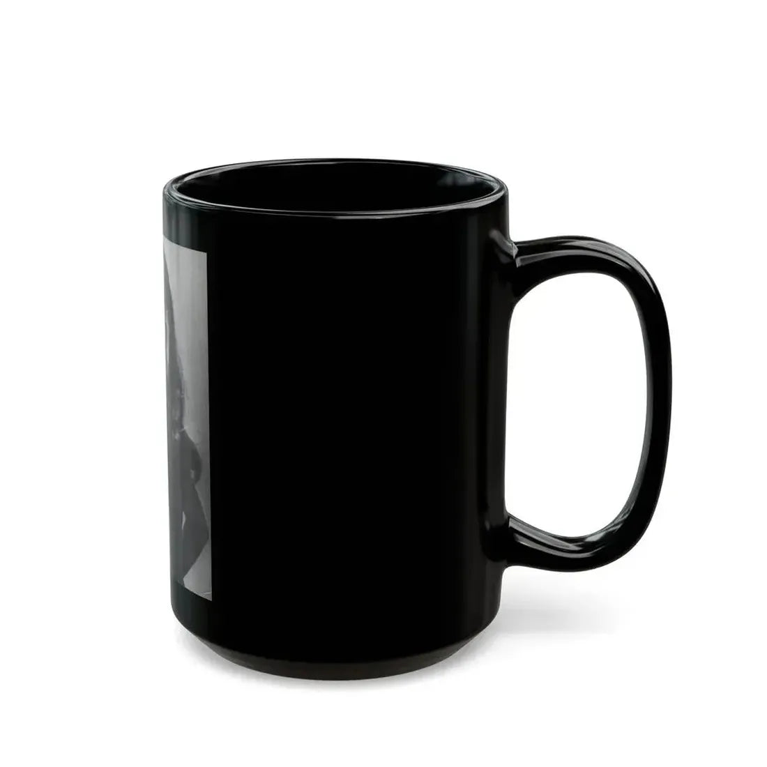 Julie Ege #196 - Topless (Vintage Female Icon) Black Coffee Mug - Go Mug Yourself