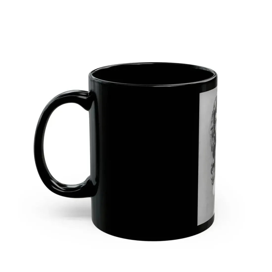 Julie Ege #196 - Topless (Vintage Female Icon) Black Coffee Mug - Go Mug Yourself