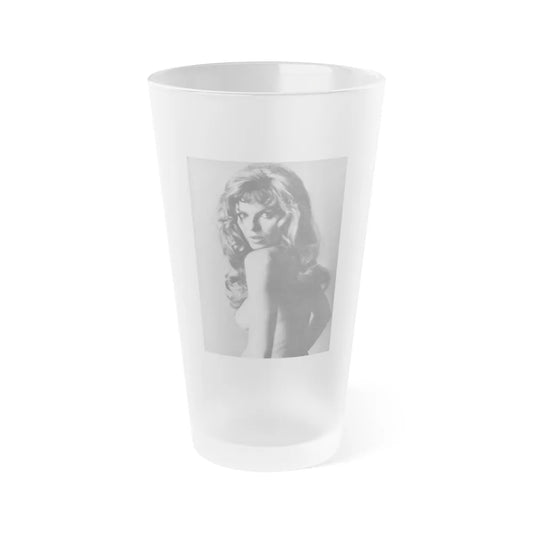 Julie Ege #196 - Topless (Vintage Female Icon) Frosted Pint Glass 16oz-16oz-Frosted-Go Mug Yourself