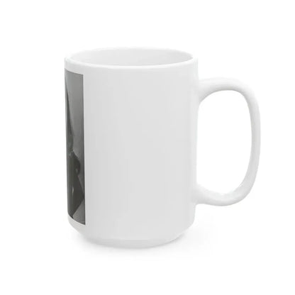 Julie Ege #196 - Topless (Vintage Female Icon) White Coffee Mug - Go Mug Yourself