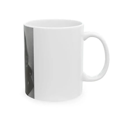 Julie Ege #196 - Topless (Vintage Female Icon) White Coffee Mug - Go Mug Yourself