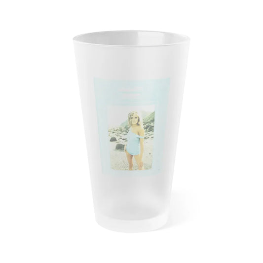 Julie Ege #197 (Vintage Female Icon) Frosted Pint Glass 16oz-16oz-Frosted-Go Mug Yourself