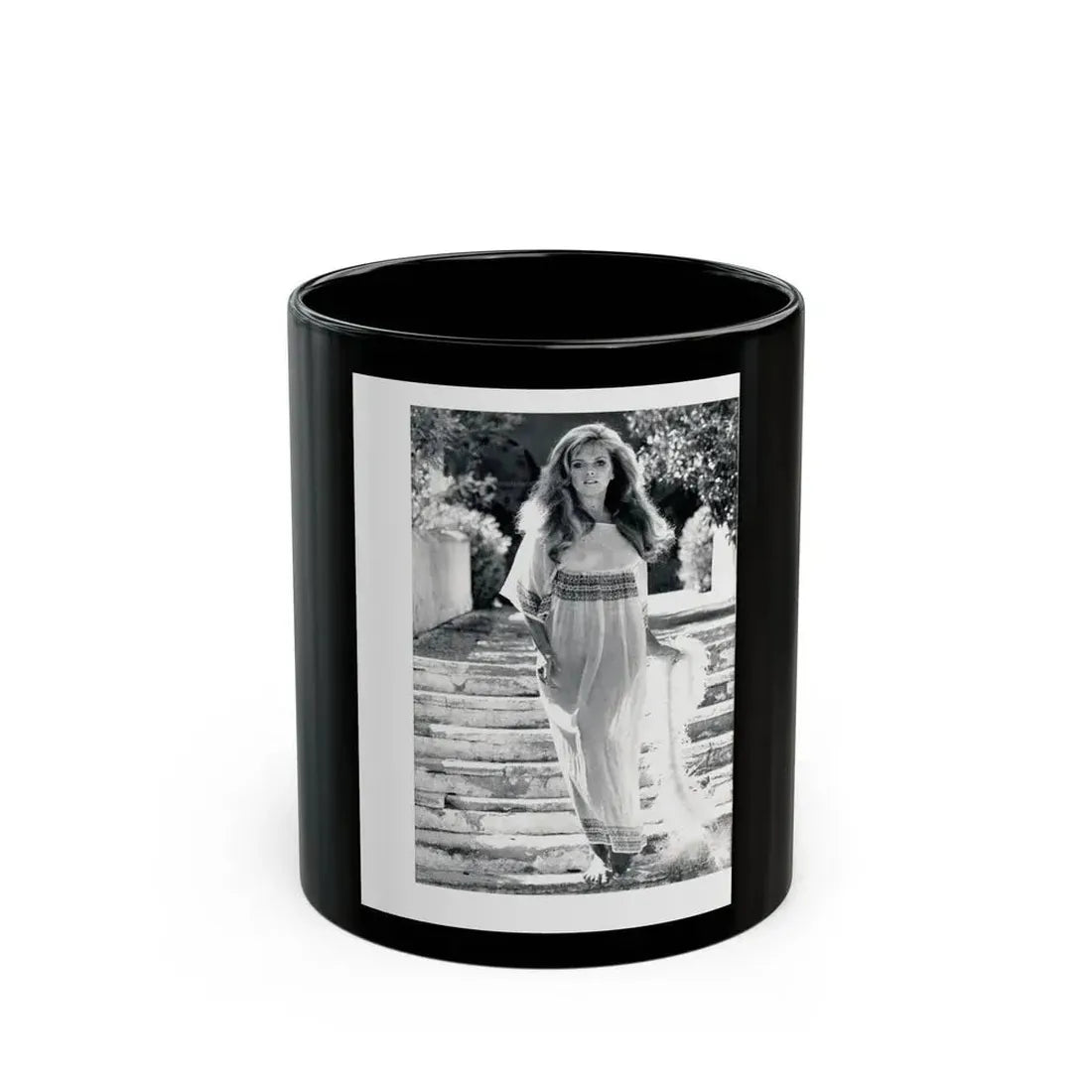 Julie Ege #198 (Vintage Female Icon) Black Coffee Mug 11oz - Go Mug Yourself