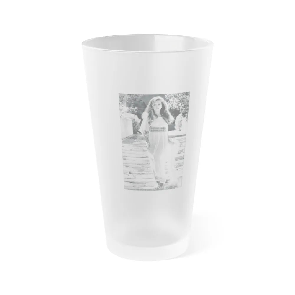 Julie Ege #198 (Vintage Female Icon) Frosted Pint Glass 16oz-16oz-Frosted-Go Mug Yourself