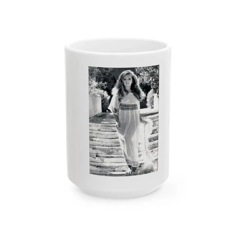 Julie Ege #198 (Vintage Female Icon) White Coffee Mug 15oz - Go Mug Yourself