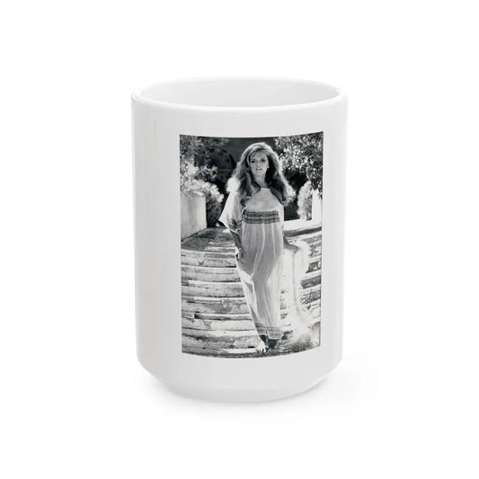 Julie Ege #198 (Vintage Female Icon) White Coffee Mug 15oz - Go Mug Yourself