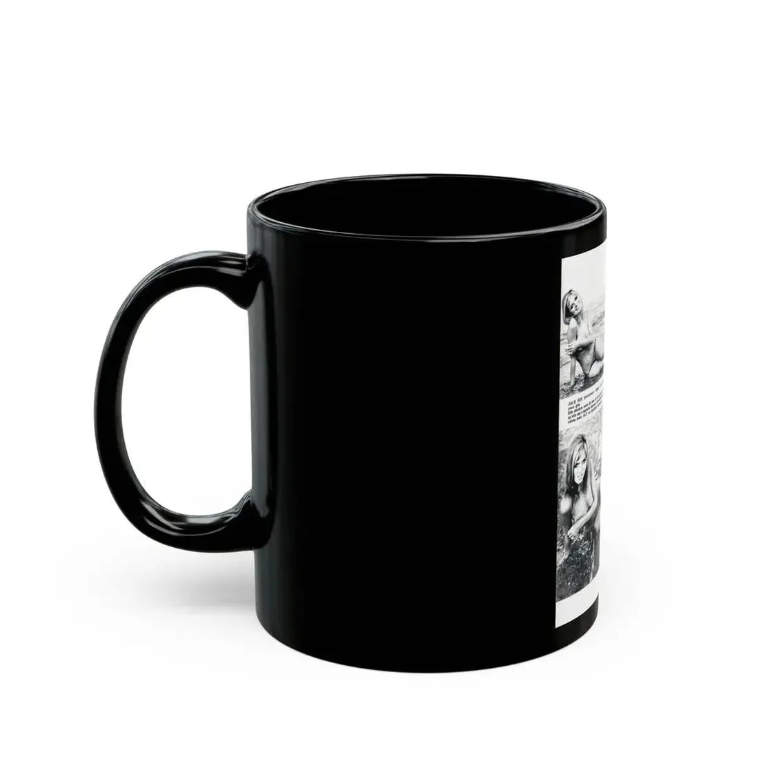 Julie Ege #199 (Vintage Female Icon) Black Coffee Mug - Go Mug Yourself