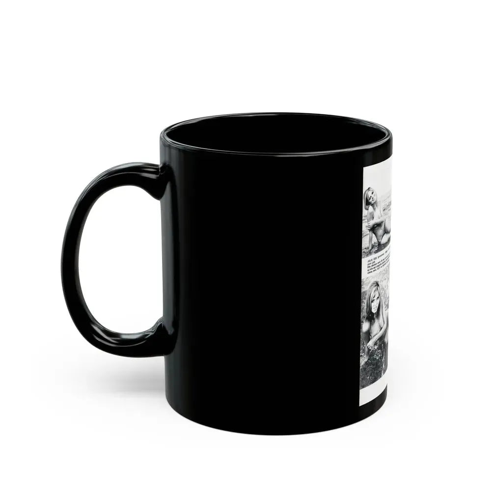 Julie Ege #199 (Vintage Female Icon) Black Coffee Mug - Go Mug Yourself