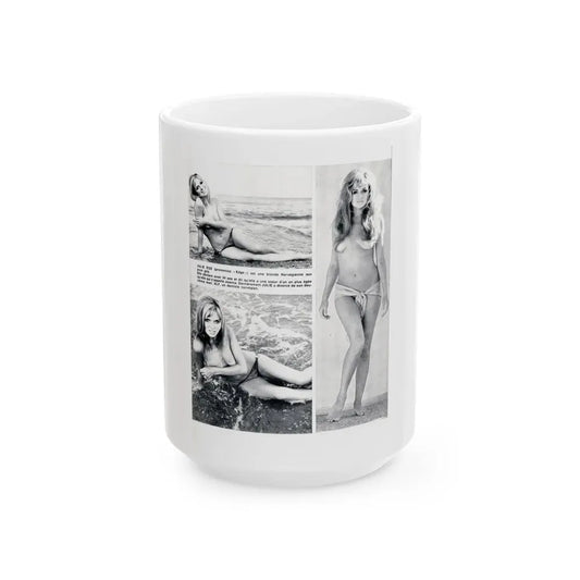 Julie Ege #199 (Vintage Female Icon) White Coffee Mug 15oz - Go Mug Yourself