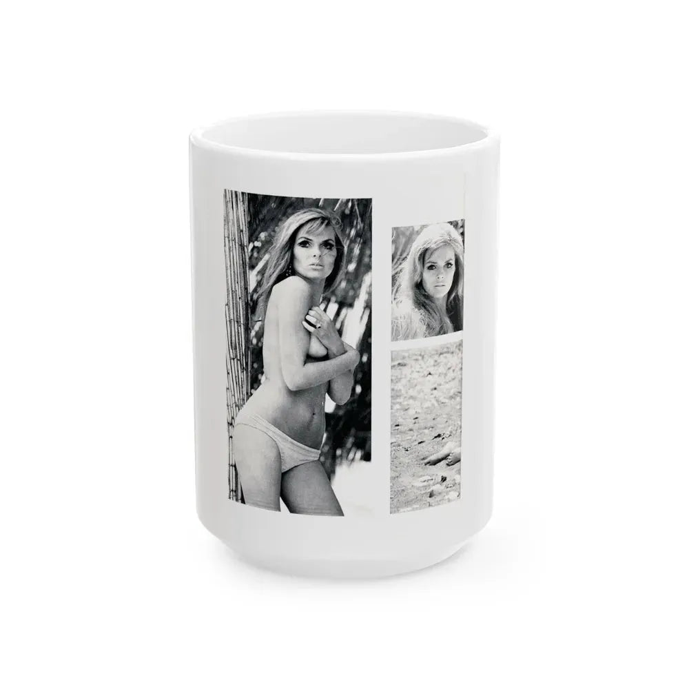 Julie Ege #200 (Vintage Female Icon) White Coffee Mug 15oz - Go Mug Yourself