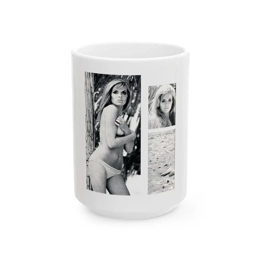 Julie Ege #200 (Vintage Female Icon) White Coffee Mug 15oz - Go Mug Yourself