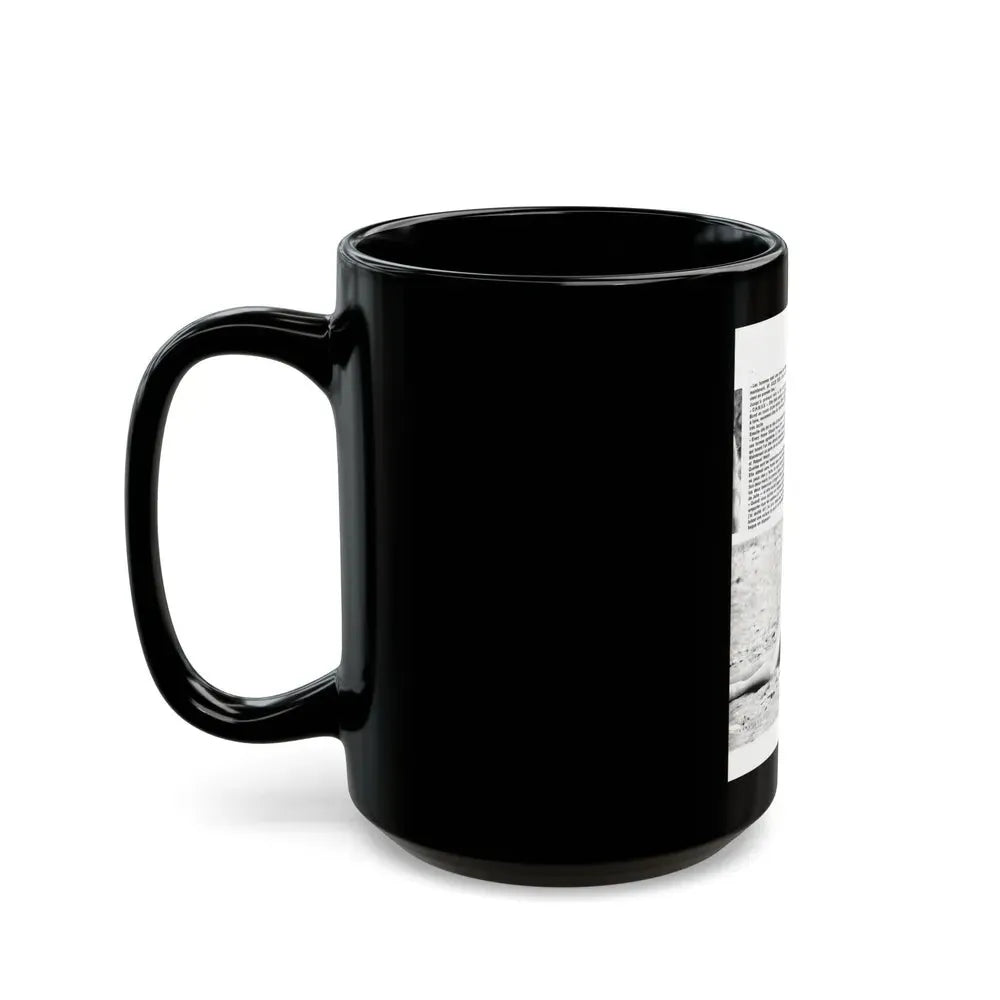 Julie Ege #201 (Vintage Female Icon) Black Coffee Mug - Go Mug Yourself