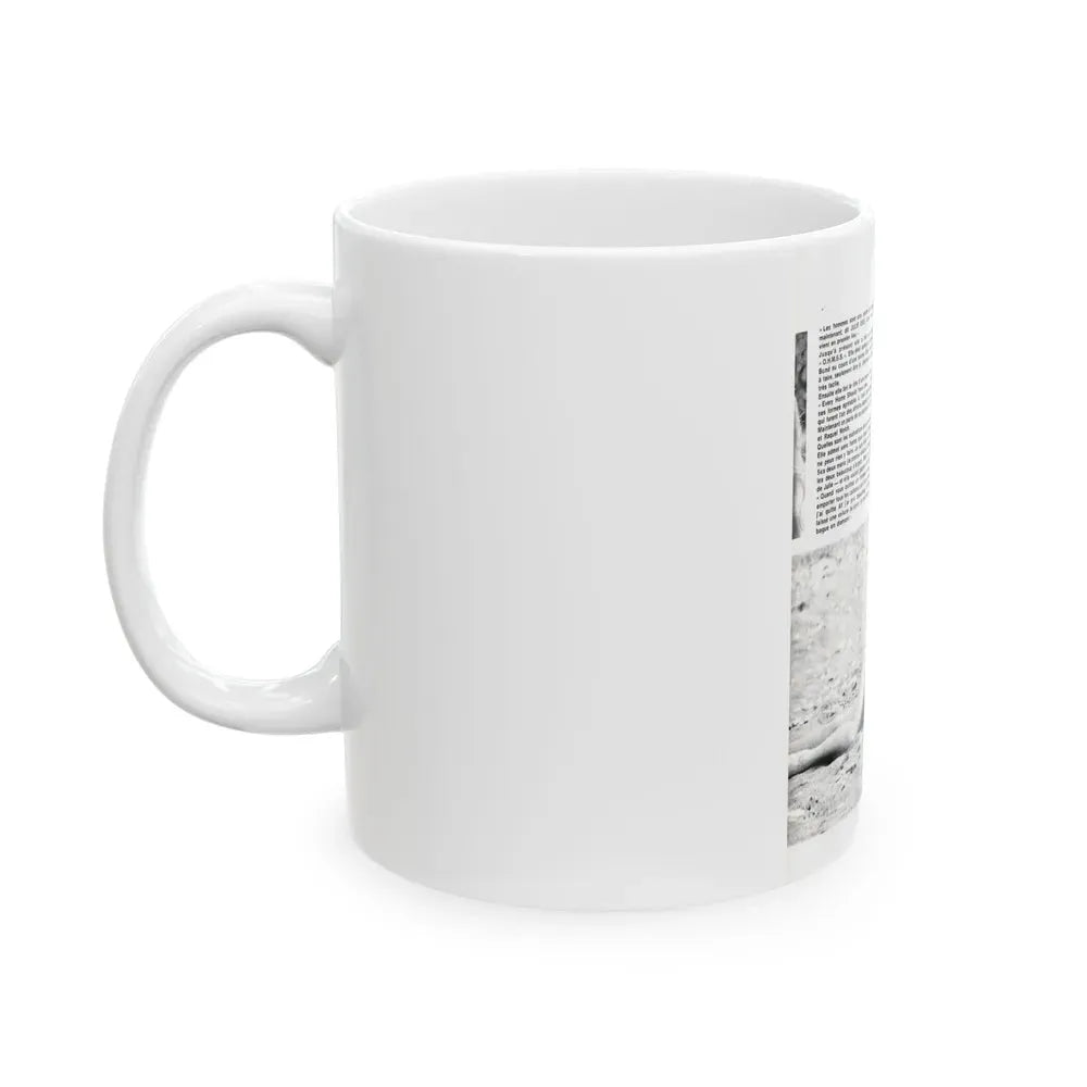 Julie Ege #201 (Vintage Female Icon) White Coffee Mug - Go Mug Yourself