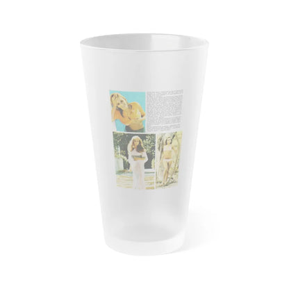 Julie Ege #202 (Vintage Female Icon) Frosted Pint Glass 16oz-16oz-Frosted-Go Mug Yourself