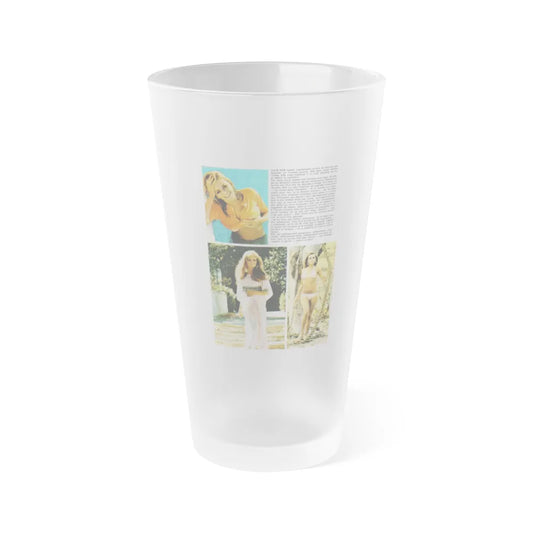 Julie Ege #202 (Vintage Female Icon) Frosted Pint Glass 16oz-16oz-Frosted-Go Mug Yourself