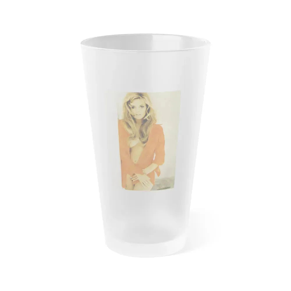 Julie Ege #203 (Vintage Female Icon) Frosted Pint Glass 16oz 16oz Frosted - Go Mug Yourself