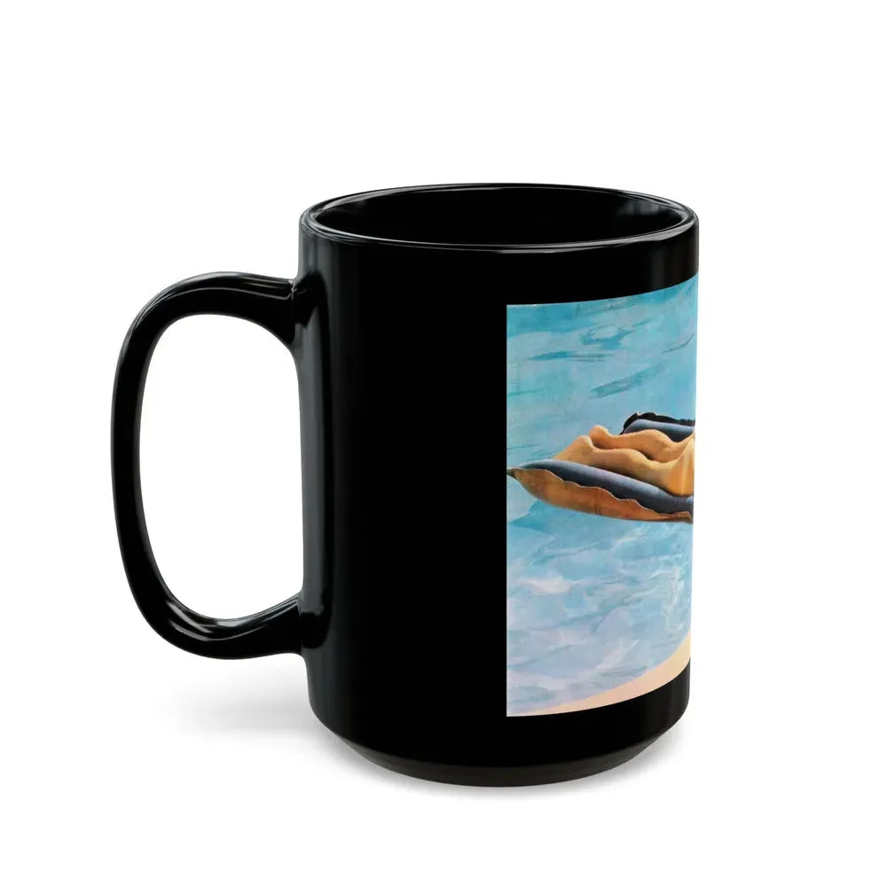 Julie Ege #204 (Vintage Female Icon) Black Coffee Mug - Go Mug Yourself