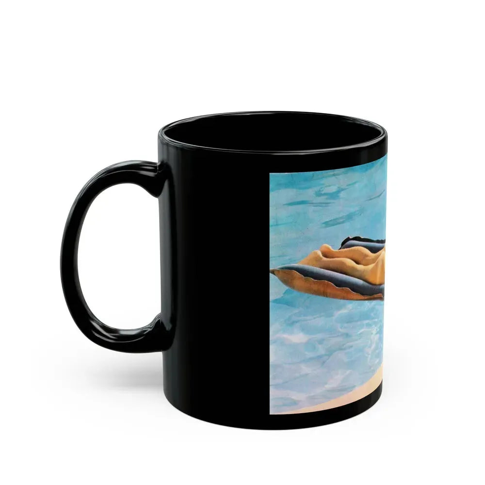 Julie Ege #204 (Vintage Female Icon) Black Coffee Mug - Go Mug Yourself